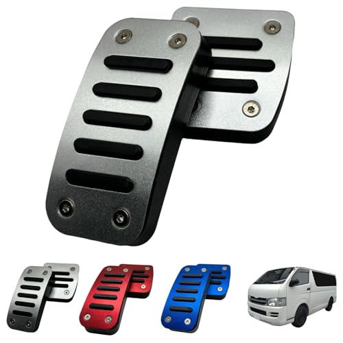 【送料無料】Kitekorosso ハイエース 200系 アルミペダルカバー アクセルペダル ブレーキペダル 2点セット アルミ ペダル 内装パーツ カスタムパーツ アクセサリー [並行輸入品]