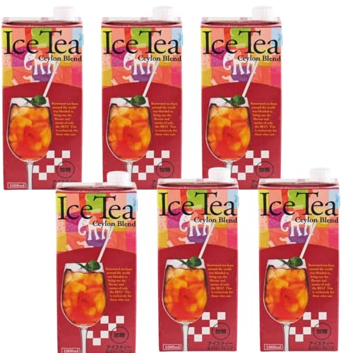 【送料無料】KALDI カルディ オリジナル アイスティー 加糖 セイロンブレンド 1000ml 6本セット
