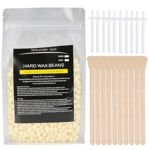 【送料無料】Geerow 脱毛ワックス 鼻毛ワックス 500g 敏感肌に優しい 温和である 低刺激性 顔、鼻毛、..