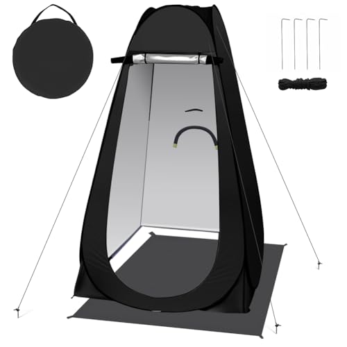 【送料無料】KEEVEEK 着替えテント 簡易トイレ プライベート 透けない 1門3窓デザイン 防水 UVカットビ..