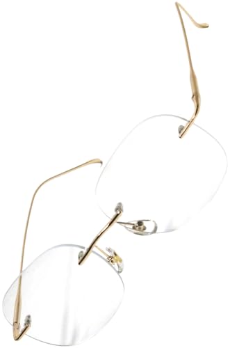 【送料無料】[ベルクート] フレームなし伊達眼鏡 レディース メンズ 軽量 フレーム オシャレ ファッシ..