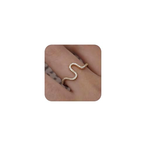 【送料無料】[Hothrty] リング 指輪 レディース ゆびわ ステンレス ゴールド ジルコニア チェーン おし..