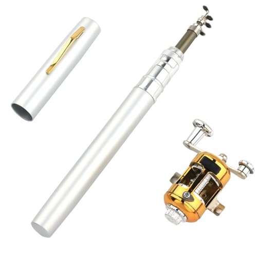 【送料無料】HOTQ 釣竿 リール付 リール付きロッド 簡易釣り竿セット 釣りミニ伸縮式 ペン型ロッド 釣り入門 上級者釣り 初心者釣り