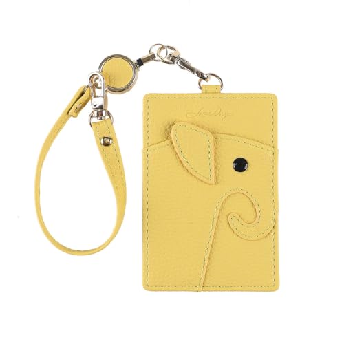 【送料無料】[リズデイズ] パスケース リール付き レディース 定期入れ ゾウさん カードケース ICカード