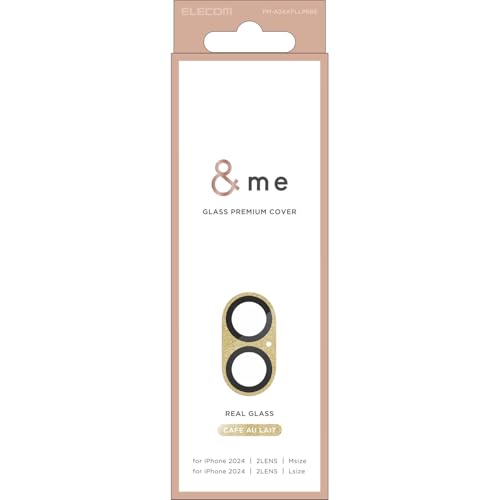 【送料無料】エレコム iPhone 16 / iPhone16 Plus カメラフィルム 強化ガラス 硬度10H リアルガラスを..