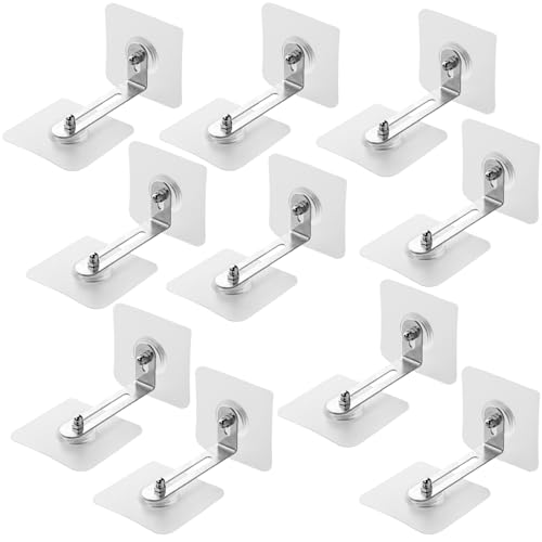 【送料無料】VARMHUS 【10枚セット】 家具転倒防止 耐震ストッパー 強力タイプ 転倒防止器具 地震対策 落下防止 防災グッズ 耐震器具 固定器具 家具、冷蔵庫、棚などに対応 家具固定用 (7*7cm）