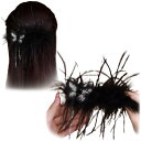 【送料無料】FASELE ヘアクリップ バレッタ ヘアリボン メッシュ キラキラ 蝶結び 優しい エレガント クリップ 髪飾り 髪留め 上品 クリスタル ヘアアクセサリー おしゃれ 結婚式 通勤 通学 パーティー お祝い 卒業式