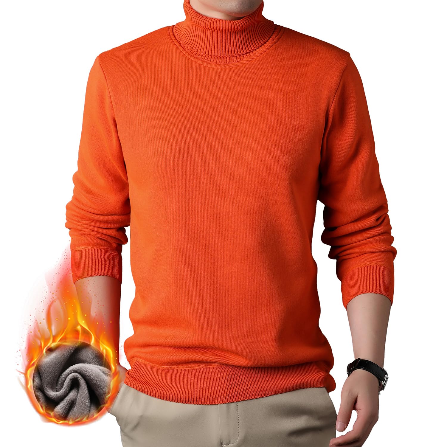 【送料無料】[DMFU] ニットセーター メンズ メンズタートルネック モックネックセーター ハイネック ク..