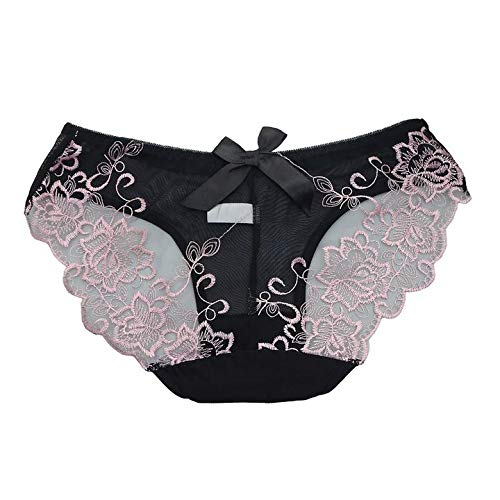 【送料無料】[Jixin4you] 女性パンツ 下着 レディース ショーツ パンツ レース 透け 通気性 パンティ インナー 色：Gピンク、サイズ：Free Size