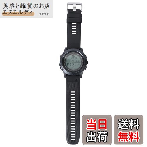 【送料無料】LIOOBO 腕時計 デジタル 多機能 スポーツウォッチ サッカー審判用腕時計 おしゃれ メンズ時計 ストップウォッチ 見やすい クロノグラフ腕時計 ブラック