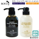 (セット) ロイドカラーシャンプー グロッシーブラック 300ml カバー キープトリートメント 300ml (送料無料)