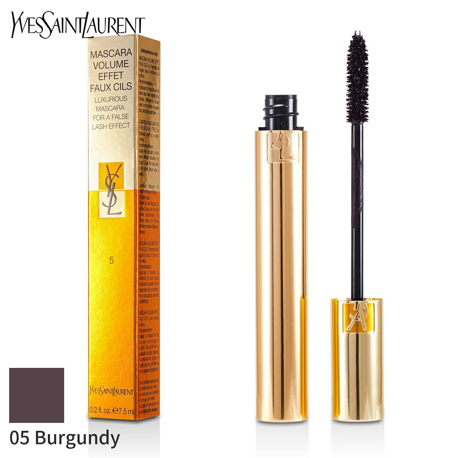 イヴサンローラン マスカラ Yves Saint Laurent ヴォリューム エフォシル - # 05 バーガンディ 7.5ml ..