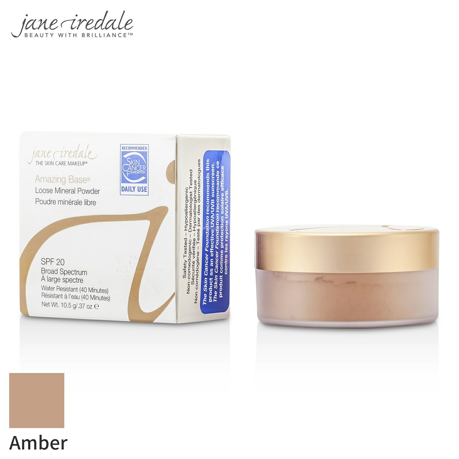 WF[ACf[ pE_[t@f[V Jane Iredale ACWOx[X SPF20 PA++ - Amber 10.5g CNAbv tFCX Jo[ ̓ v[g Mtg 2024 lC uh RX