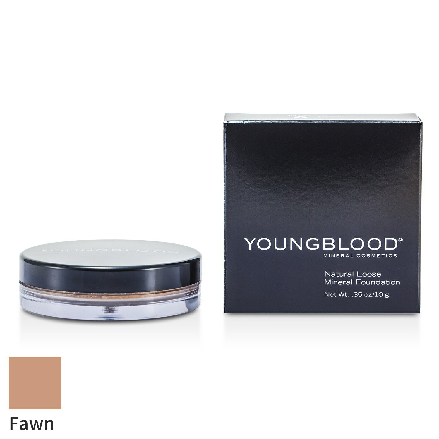 ヤングブラッド パウダーファンデーション Youngblood ナチュラルルースミネラルファンデーション - Fawn 10g メイクアップ フェイス カバー力 母の日 プレゼント ギフト 2024 人気 ブランド コスメ