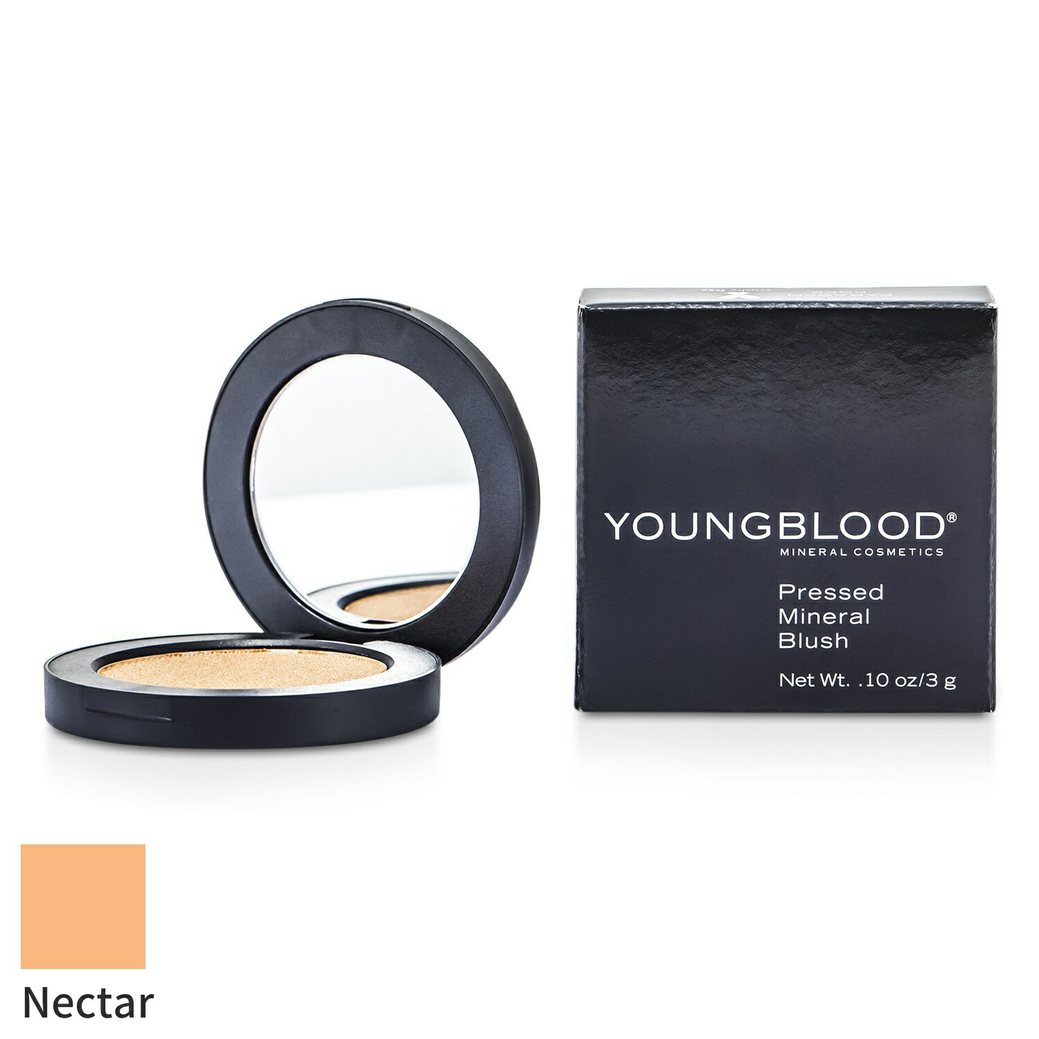 ヤングブラッド チーク Youngblood プレストミネラルブラッシュ - Nectar 3g メイクアップ フェイス 母..