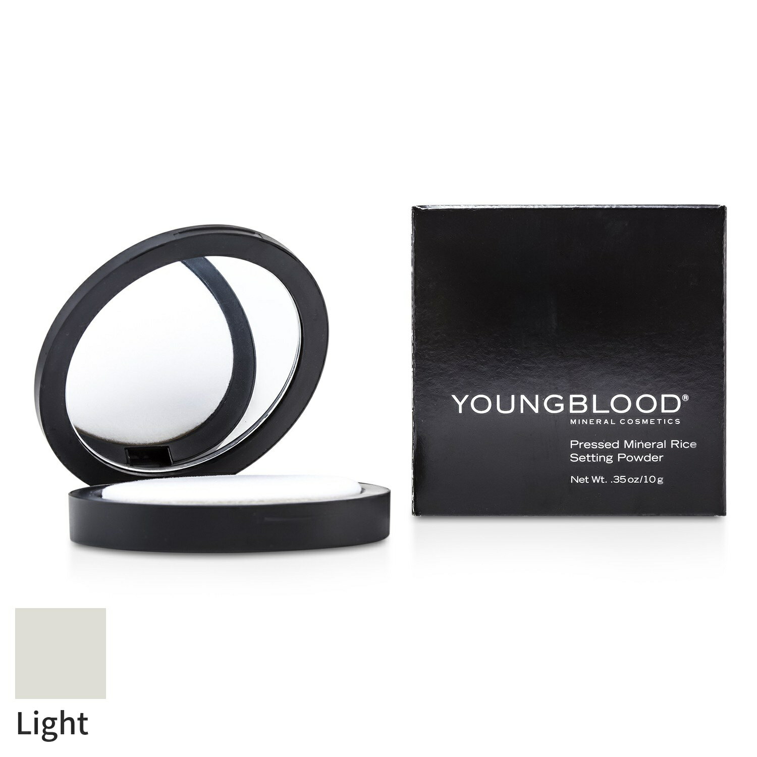 ヤングブラッド パウダーファンデーション Youngblood プレストミネラルライスパウダー - Light 10g メイクアップ フェイス カバー力 母の日 プレゼント ギフト 2024 人気 ブランド コスメ