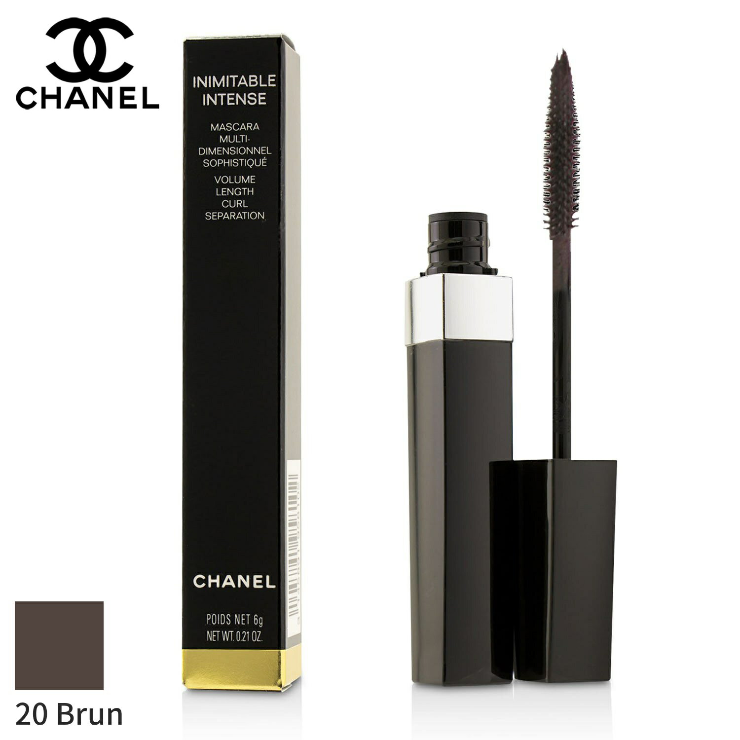 シャネル コスメ シャネル マスカラ Chanel イニミタブル インテンスマスカラ - # 20 Brun 6g メイクアップ アイ 母の日 プレゼント ギフト 2024 人気 ブランド コスメ