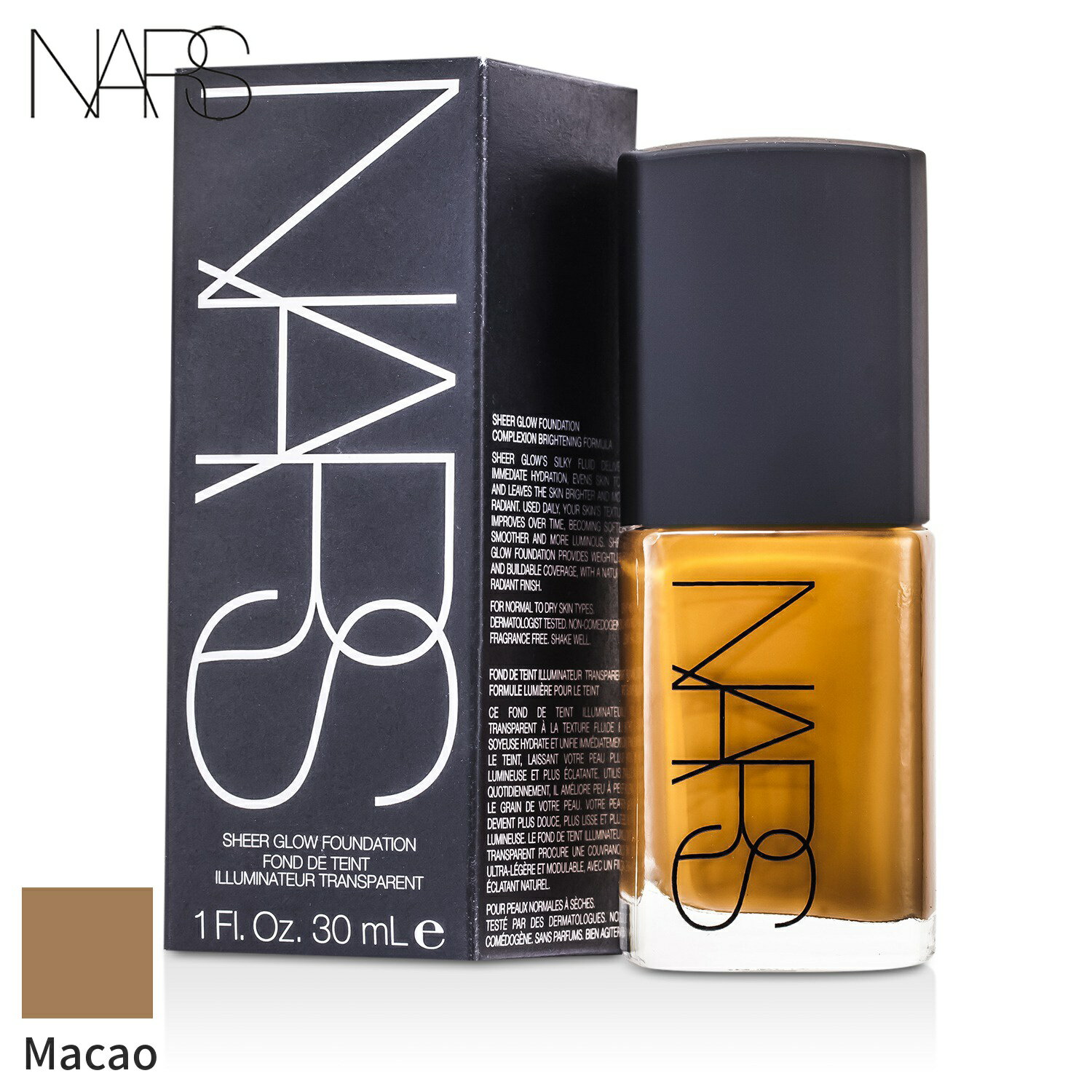 NARS Lbht@f[V i[Y VA[O[t@f[V - Macao (Medium Dark 4) 30ml CNAbv tFCX Jo[ ̓ v[g Mtg 2024 lC uh RX