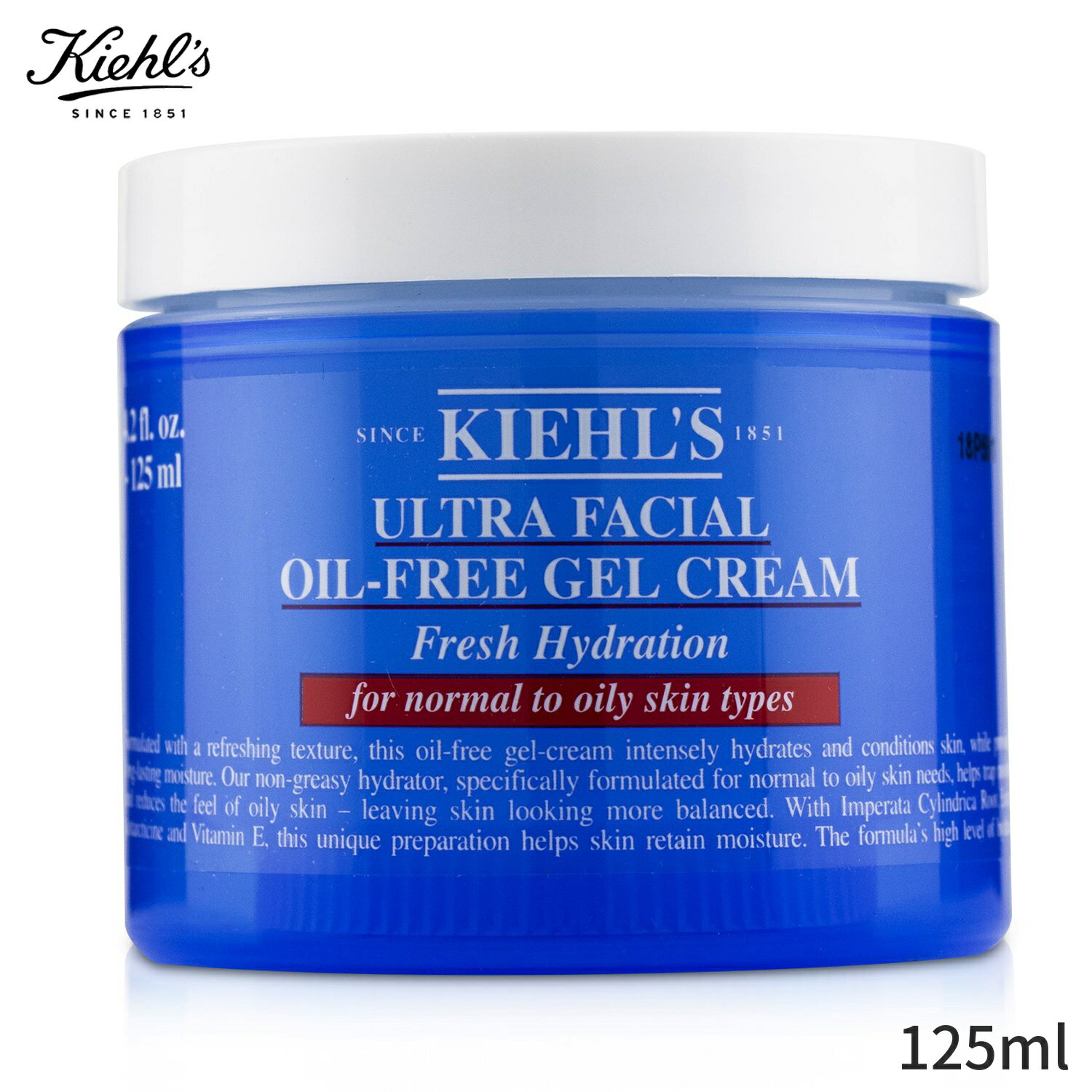 キールズ 保湿・トリートメント Kiehl's ウルトラ フェーシャルオイルフリー ジェル クリーム (ノーマル オイリースキン) 125ml レディース スキンケア 女性用 基礎化粧品 フェイス 母の日 プレゼント ギフト 2024 人気 ブランド コスメ