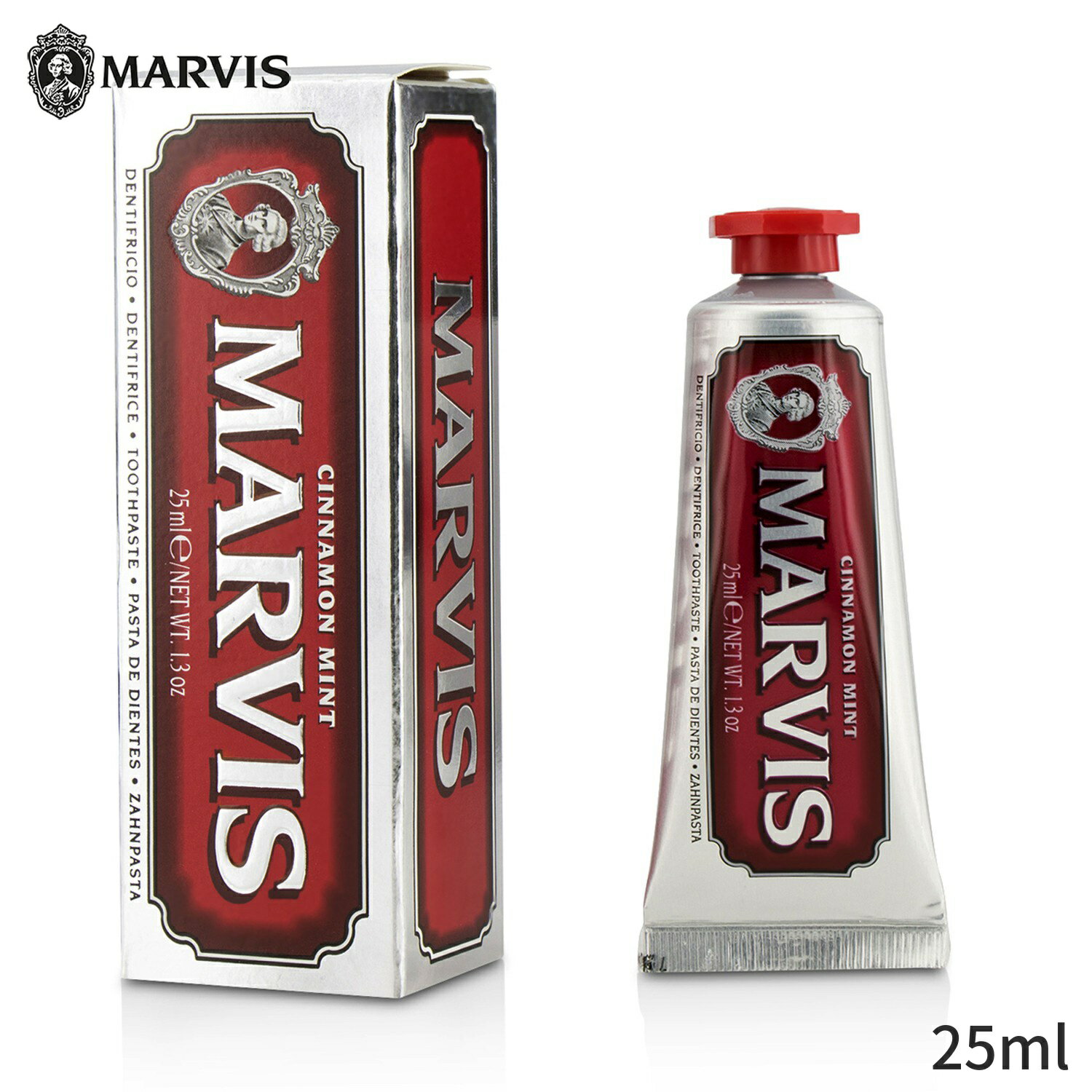 楽天BeautyLover楽天市場店マービス 歯磨き粉 Marvis シナモン ミント トゥースペースト （携帯用） 25ml レディース スキンケア 女性用 基礎化粧品 デンタルケア 母の日 プレゼント ギフト 2024 人気 ブランド コスメ