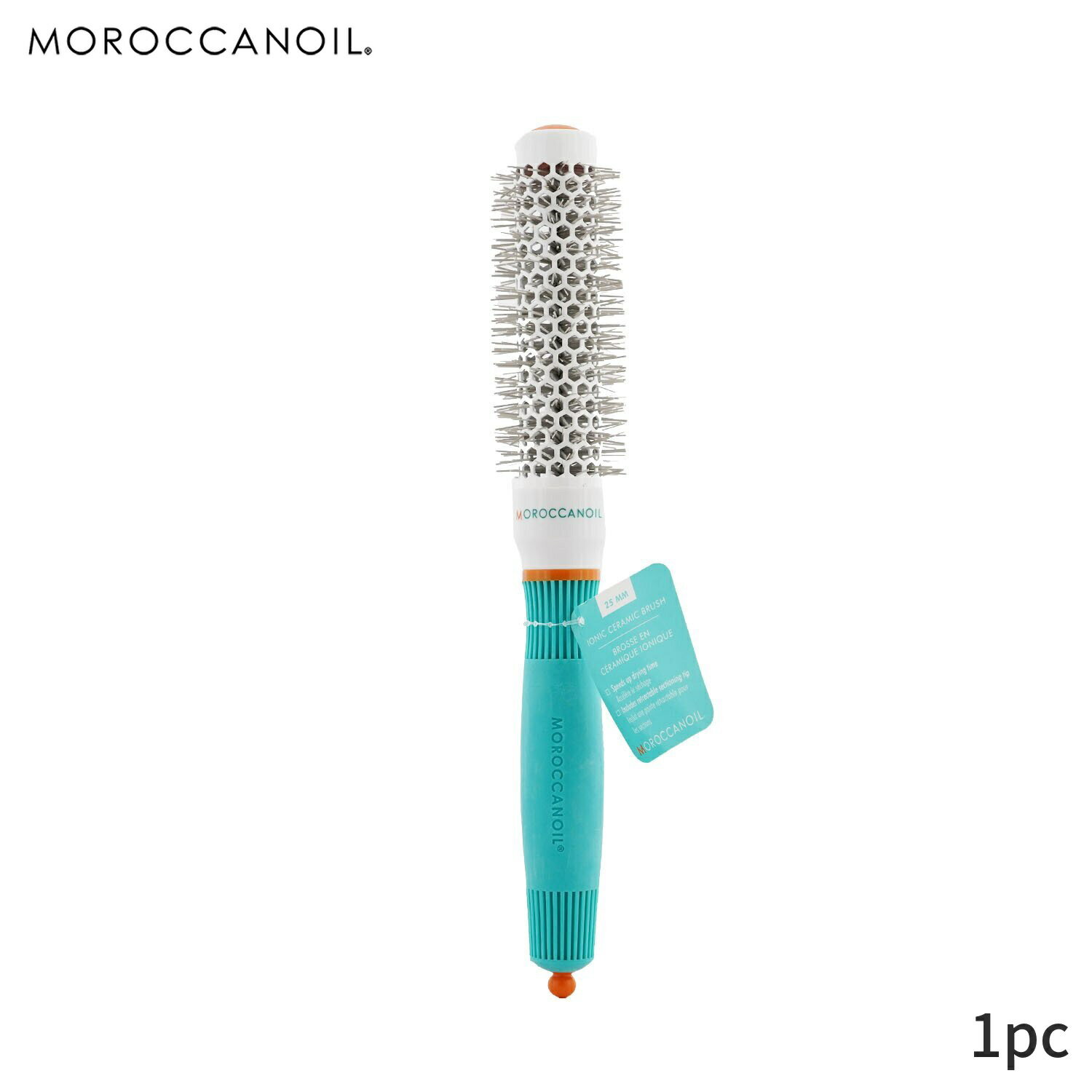 楽天BeautyLover楽天市場店モロッカンオイル ヘアブラシ Moroccanoil くし イオニック セラミック サーマル25mm ラウンド ブラシ 1pc ヘアケア アクセサリー 母の日 プレゼント ギフト 2024 人気 ブランド コスメ