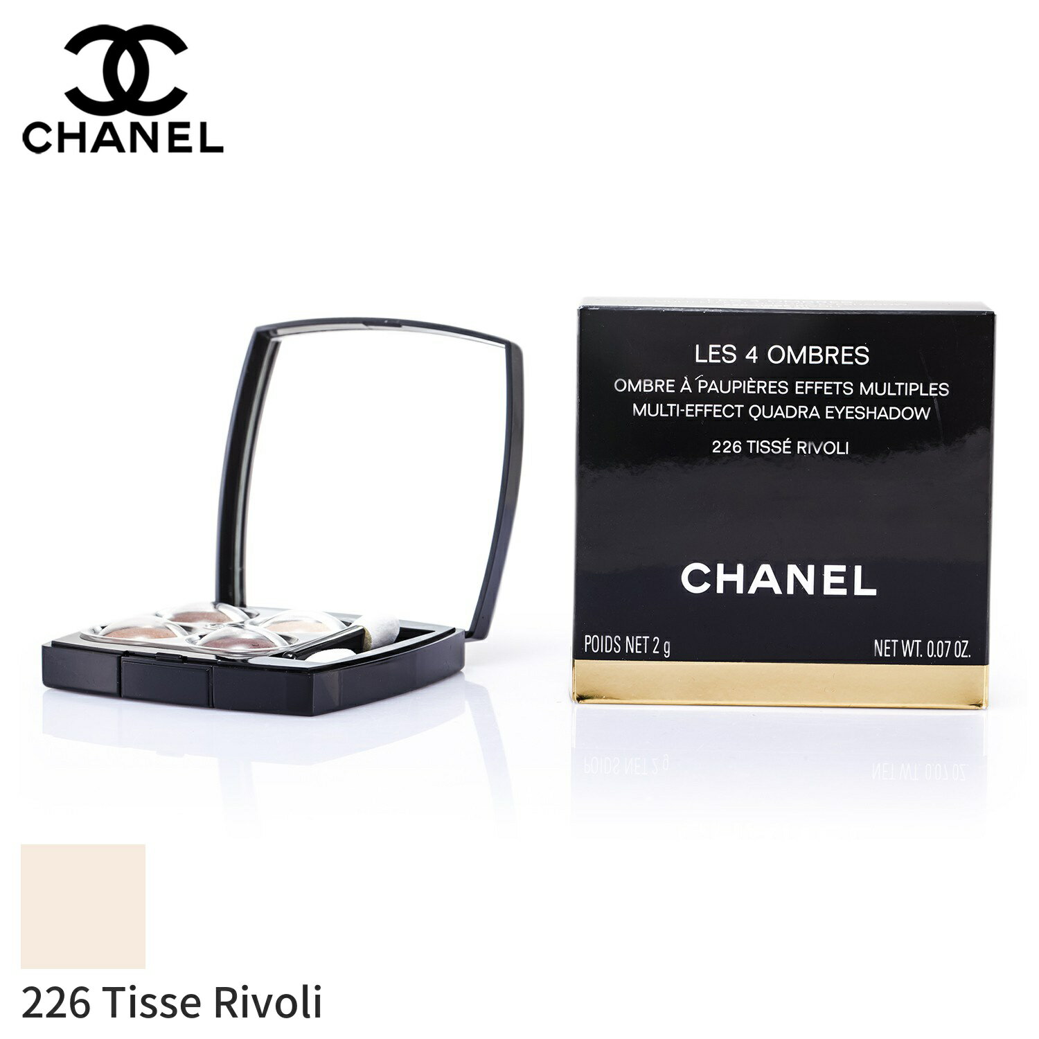 シャネル コスメ シャネル アイシャドウ Chanel アイカラー レ キャトル オンブル クアドラ - No. 226 Tisse Rivoli 2g メイクアップ アイ 母の日 プレゼント ギフト 2024 人気 ブランド コスメ