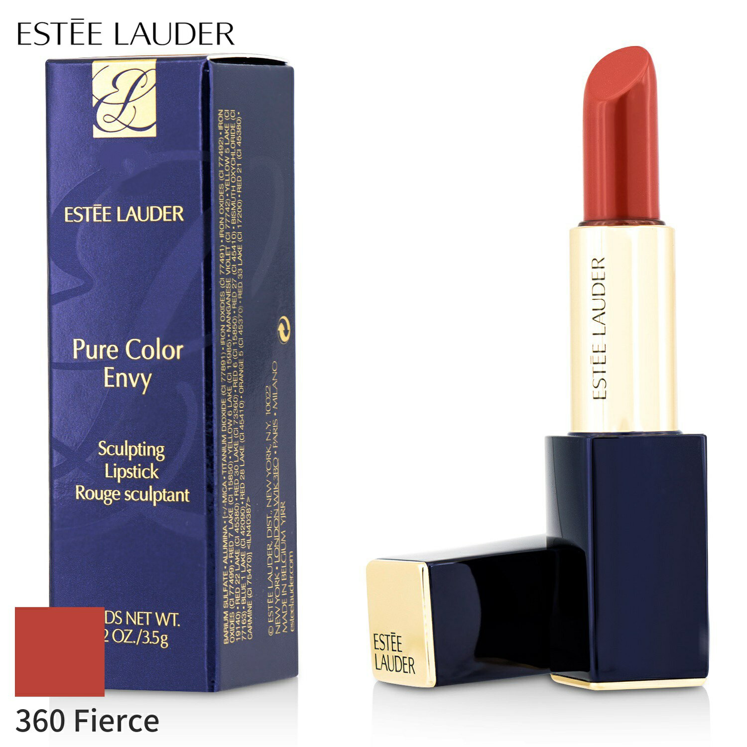 エスティローダー 口紅 エスティローダー リップスティック Estee Lauder 口紅 ピュア カラー エンヴィ スカルプティング - # 360 Fierce 3.5g メイクアップ リップ 落ちにくい 母の日 プレゼント ギフト 2024 人気 ブランド コスメ