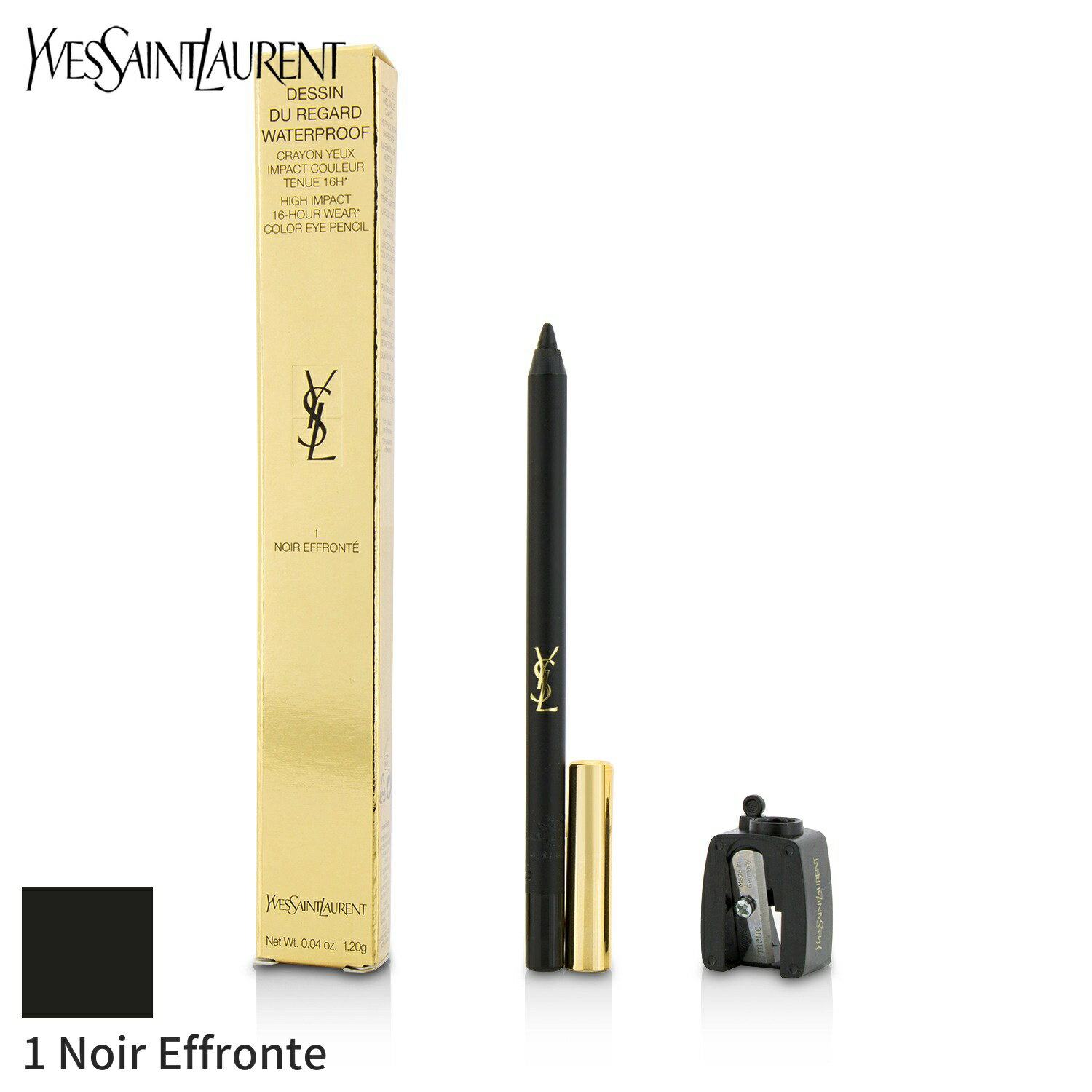 イヴ・サンローラン プレゼント レディース（5000円程度） イヴサンローラン アイライナー Yves Saint Laurent ロングラスティング アイペンシル WP - # 1 Noir Effronte 1.2g メイクアップ アイ 母の日 プレゼント ギフト 2024 人気 ブランド コスメ