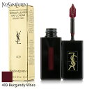 イヴサンローラン リップスティック Yves Saint Laurent 口紅 ルージュ ピュールクチュール ヴェルニ ヴィニルクリーム - 409 Burgundy Vibes 5.5ml メイクアップ リップ 落ちにくい 母の日 プレゼント ギフト 2024 人気 ブランド コスメ