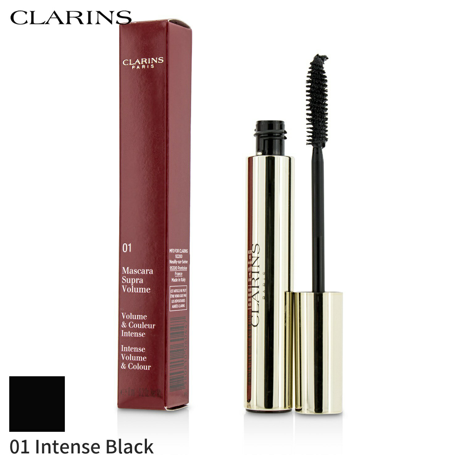 NX }XJ Clarins X[p[{[}XJ - # 01 Intense Black 8ml CNAbv AC ̓ v[g Mtg 2024 lC uh RX