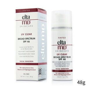 륿MD Ƥߤ EltaMD UV ꥢ ե 󥹥꡼ SPF 46 - For Skin Types Prone To Acne, Rosacea & Hyperpigmentation Tinted 48g ǥ 󥱥  ò UV Х󥿥  ץ쥼 ե 2024 ͵ ֥ 