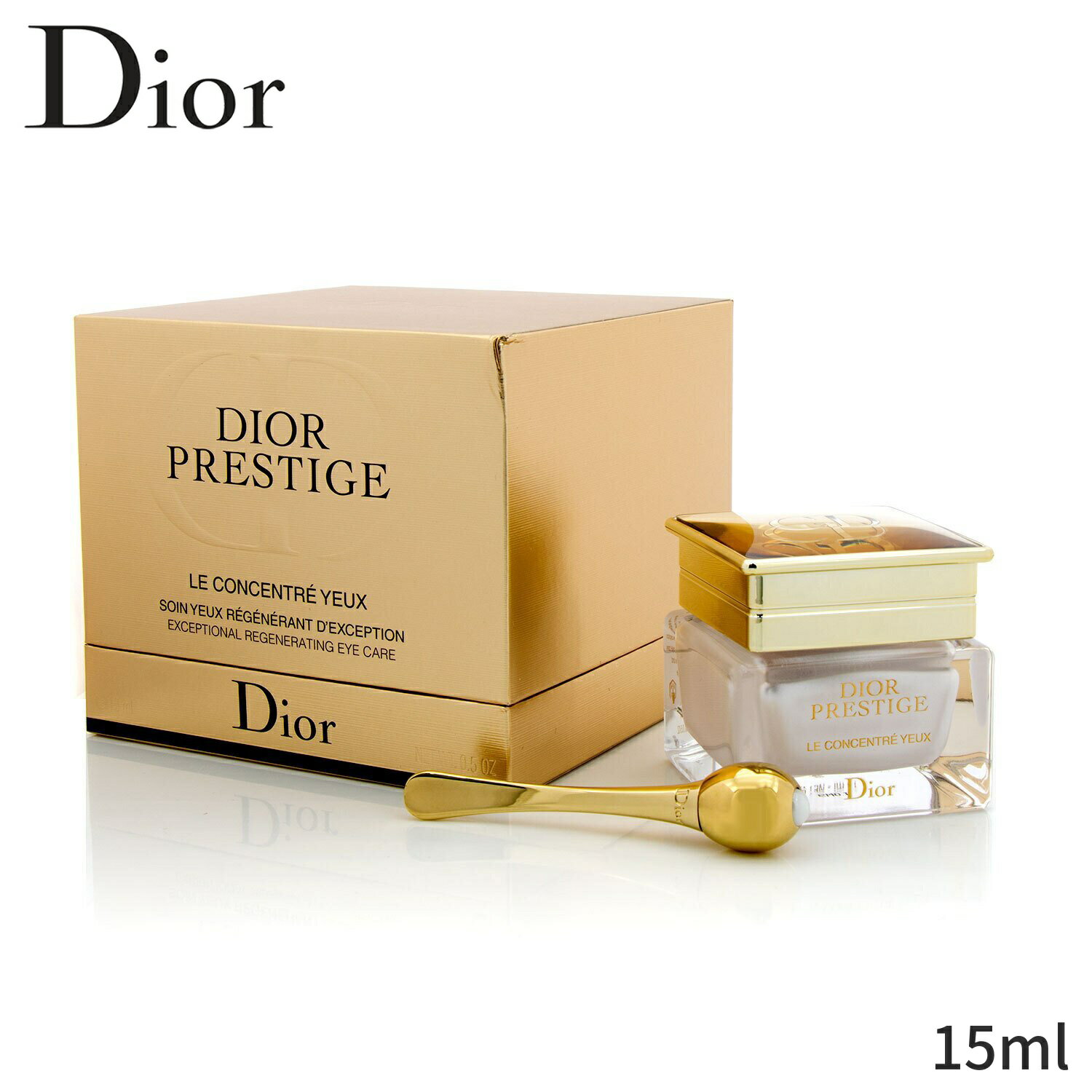 クリスチャンディオール アイケア Christian Dior ディオール プレステージ ル コンセントレート ユー エクセプショナル リジェネレーティング アイ ケア 15ml レディース スキンケア 女性用 基礎化粧品 アイ・リップ 母の日 プレゼント ギフト 2023 人気 ブランド コスメ