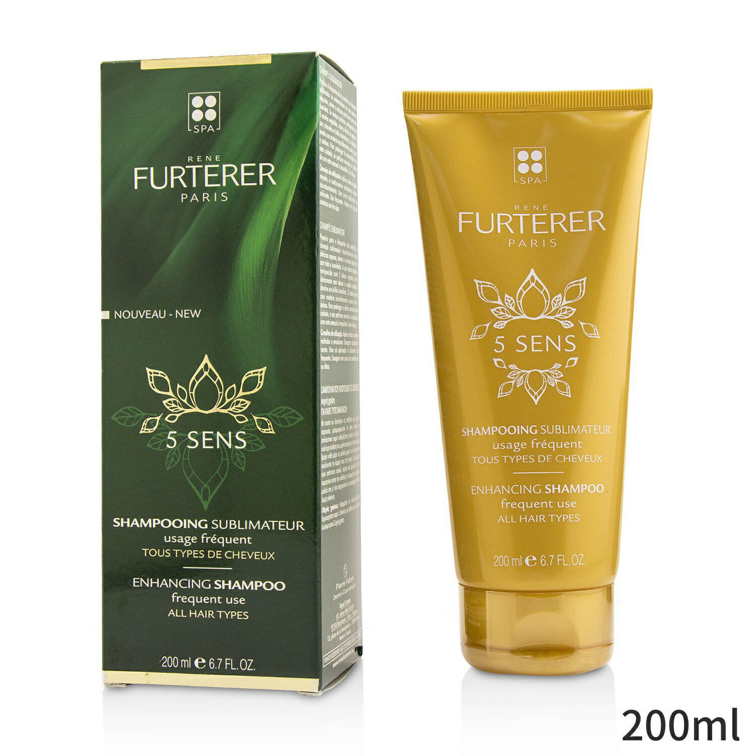 ルネフルトレール シャンプー Rene Furterer 5 Sens Enhancing Shampoo - Frequent Use (All Hair Types) 200ml ヘアケア 母の日 プレゼント ギフト 2024 人気 ブランド コスメ