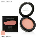 ベアミネラル チーク BareMinerals ジェン ヌード パウダー ブラッシュ - Pretty In Pink 6g メイクアップ フェイス 母の日 プレゼント ギフト 2024 人気 ブランド コスメ