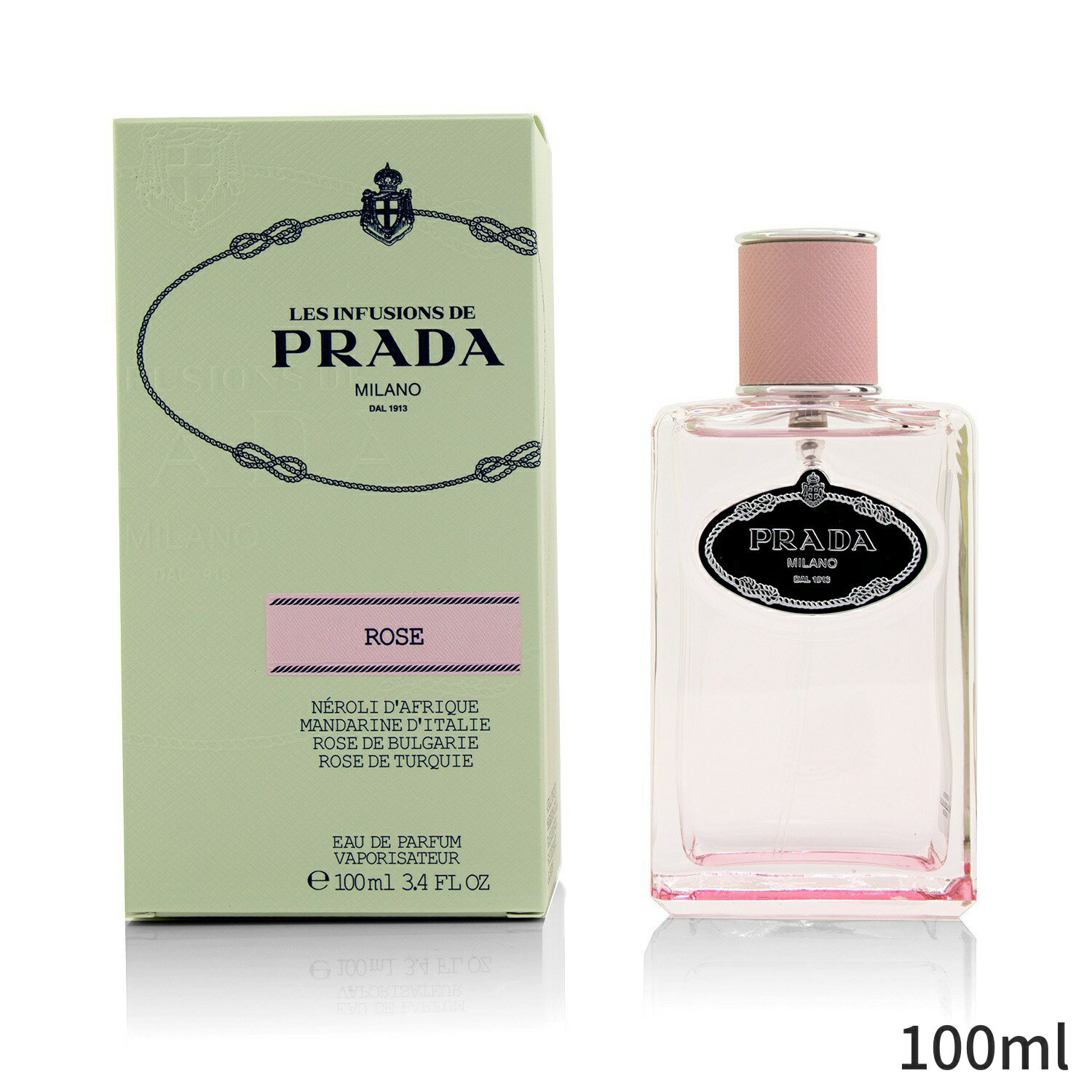 プラダ 香水 Prada Les Infusions Rose Eau De Parfum Spray 100ml レディース 女性用 フレグランス 母の日 プレゼント ギフト 2024 人気 ブランド コスメ