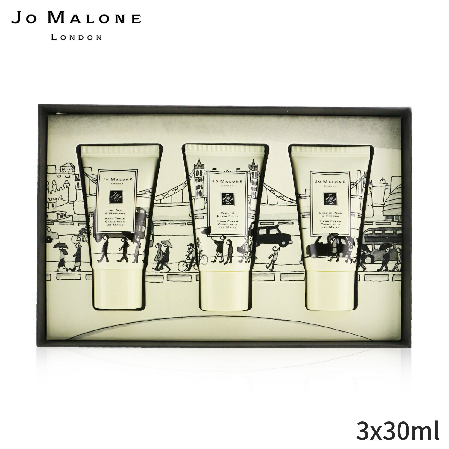 ジョーマローン セット＆コフレ Jo Malone ギフトセット Hand Cream Collection: Lime Basil & Mandarin + English Pear Freesia Peony Blush Suede 3x30ml レディース 女性用 お試し フレグランスセット おしゃれ 母の日 プレゼント ギフト 2024 人気