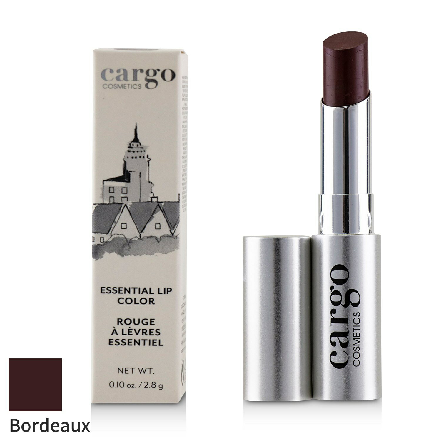 カーゴ リップスティック Cargo 口紅 エッセンシャル リップ カラー - # Bordeaux (Deep Wine) 2.8g メイクアップ 落ちにくい 母の日 プレゼント ギフト 2023 人気 ブランド コスメ