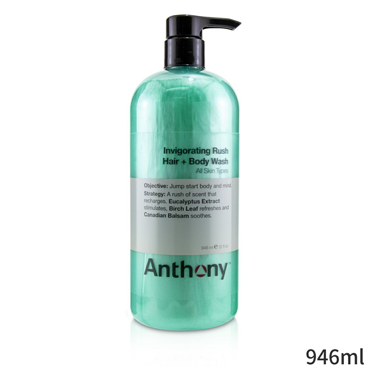 アンソニー バス＆シャワー Anthony インビゴレーティングラッシュ ヘア&ボディウォッシュ 全ての肌質用 946ml メンズ スキンケア 男性用 基礎化粧品 ボディ 父の日 プレゼント ギフト 2024 人…