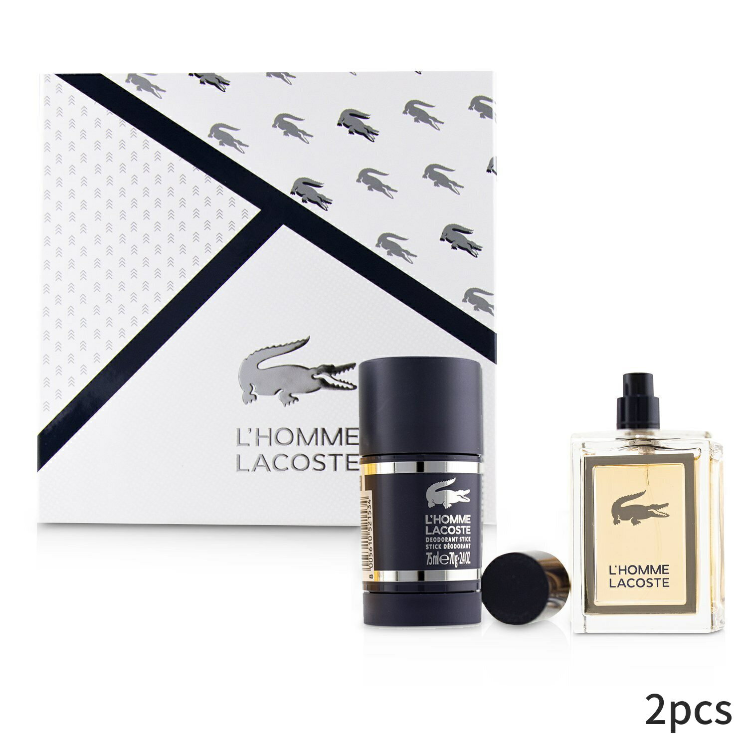 ラコステ セット コフレ Lacoste ギフトセット ロム コフレ: EDT SP 50ml/1.6oz + デオドラントスティック 75ml/2.4oz 2pcs メンズ 男性用 お試し フレグランスセット おしゃれ 父の日 プレゼント ギフト 2022 人気 ブランド コスメ