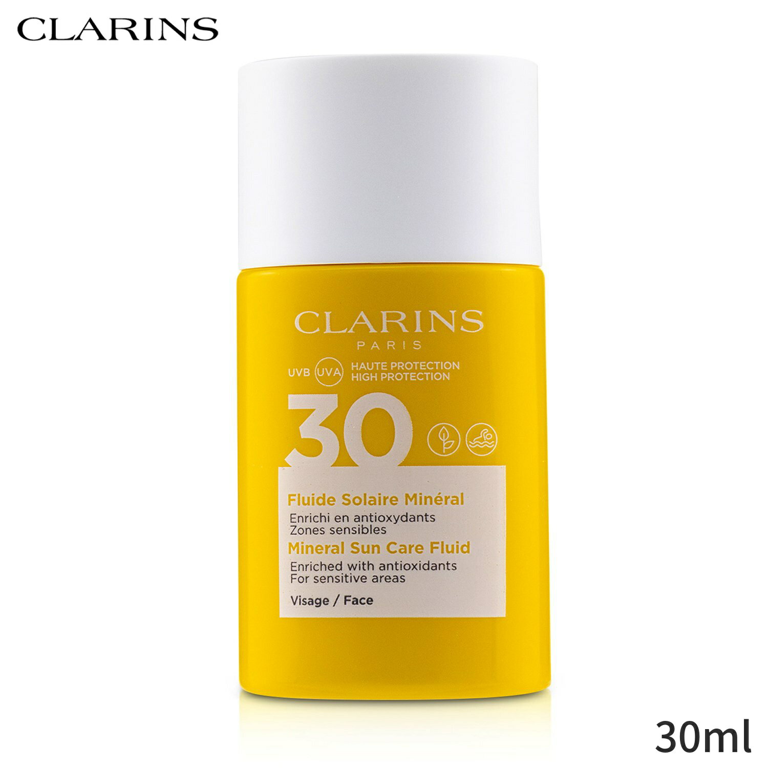 クラランス 日焼け止め Clarins ミネラル サン ケア フルイド For フェイス SPF 30 - センシティブ エリア 30ml レディース スキンケア 女性用 基礎化粧品 UVケア バレンタイン 母の日 プレゼント ギフト 2024 人気 ブランド コスメ