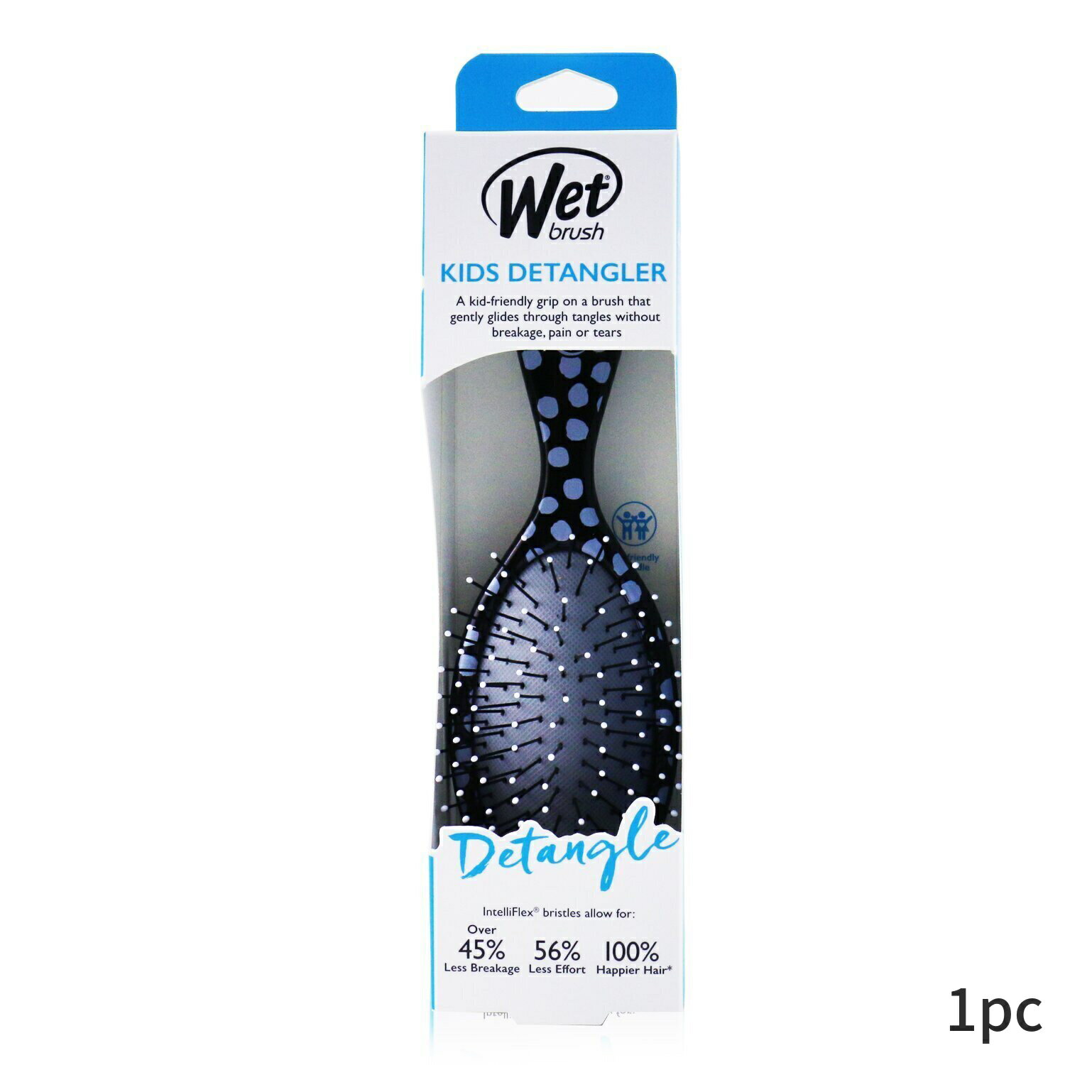 ウェットブラシ ヘアブラシ Wet Brush くし キッズ ディタングラー - # ポルカドット 1pc ヘアケア ア..