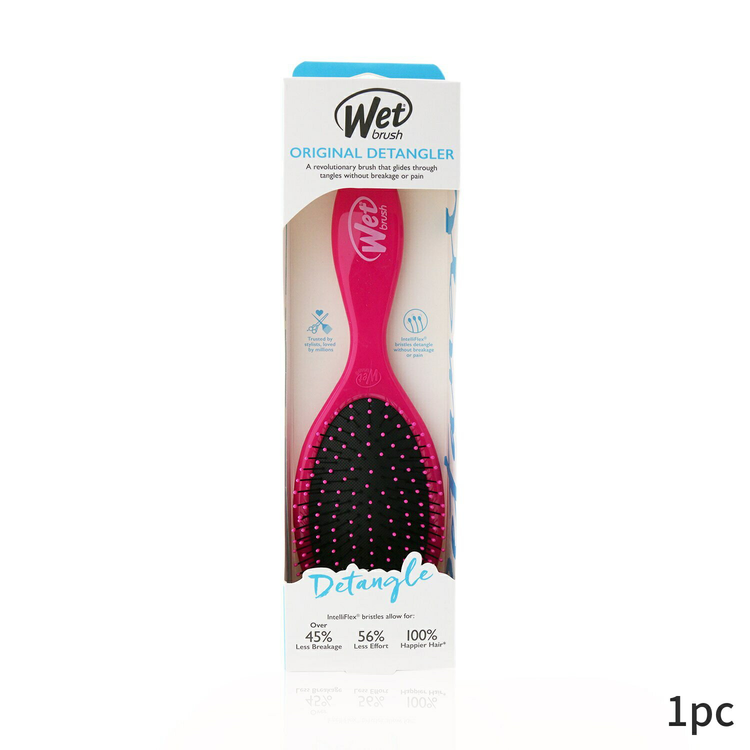 楽天BeautyLover楽天市場店ウェットブラシ ヘアブラシ Wet Brush くし オリジナル ディタングラー - # ピンク 1pc ヘアケア アクセサリー 母の日 プレゼント ギフト 2024 人気 ブランド コスメ