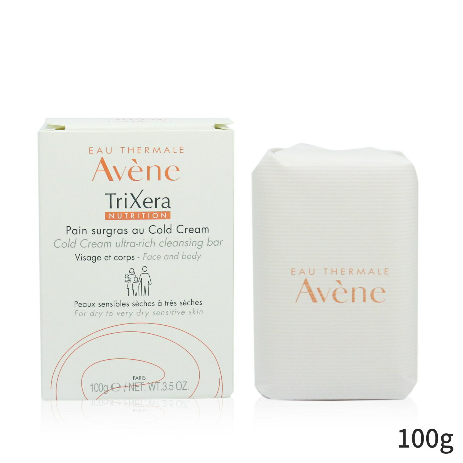 アベンヌ スキンケア アベンヌ クレンジングクリーム Avene トライゼラ ニュートリション コールド クリーム ウルトラ-リッチ フェース & ボディー クレンジング バー - For Dry to Very Sensitive Skin 100g レディース スキンケア 女性用 基礎化粧品 フェイス 母の日 プレゼント ギフト