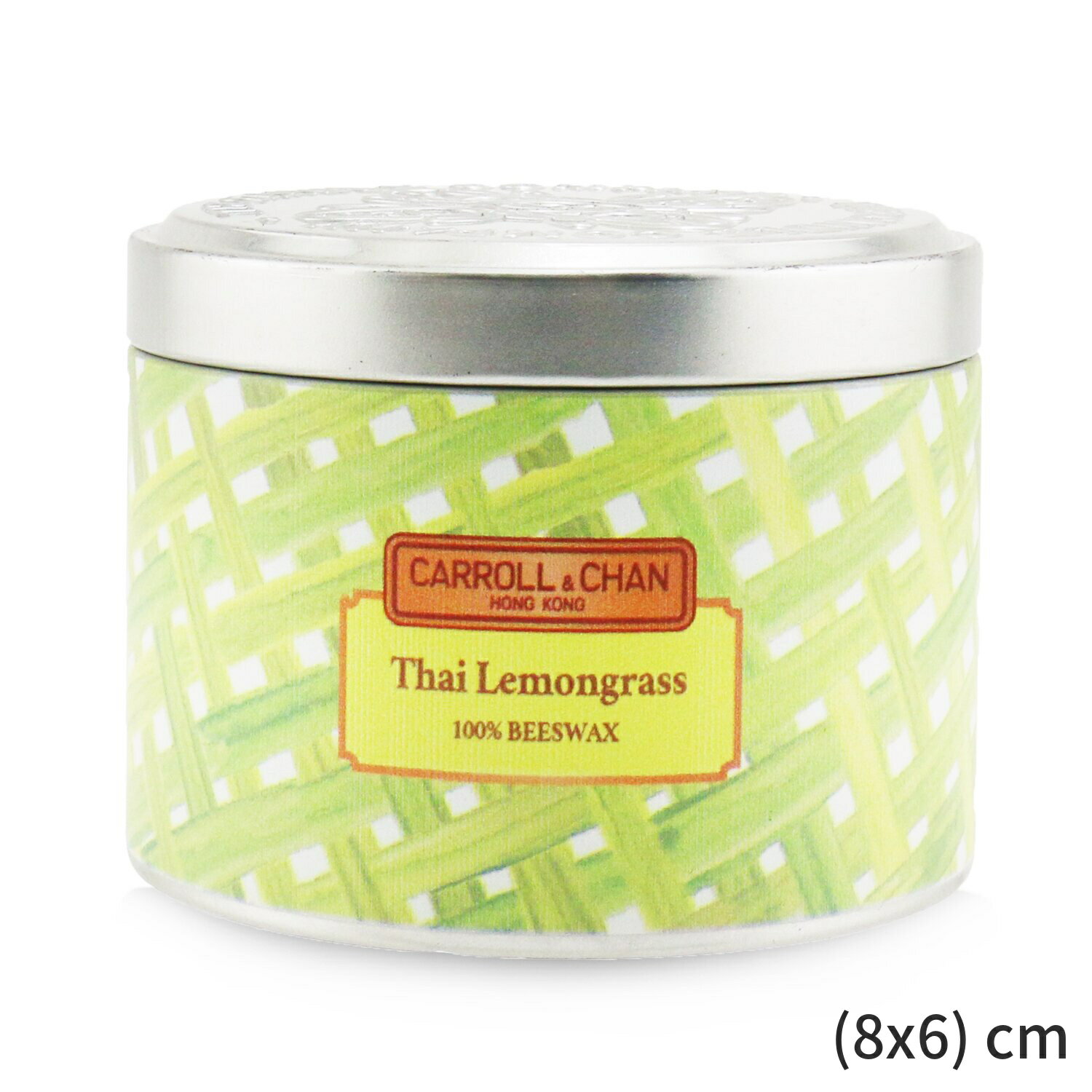 LhL&` Lh Carroll & Chan tOXLh   100% Beeswax Tin Candle - Thai Lemongrass (8x6) cm z[tOX ̓ v[g Mtg 2024 lC uh