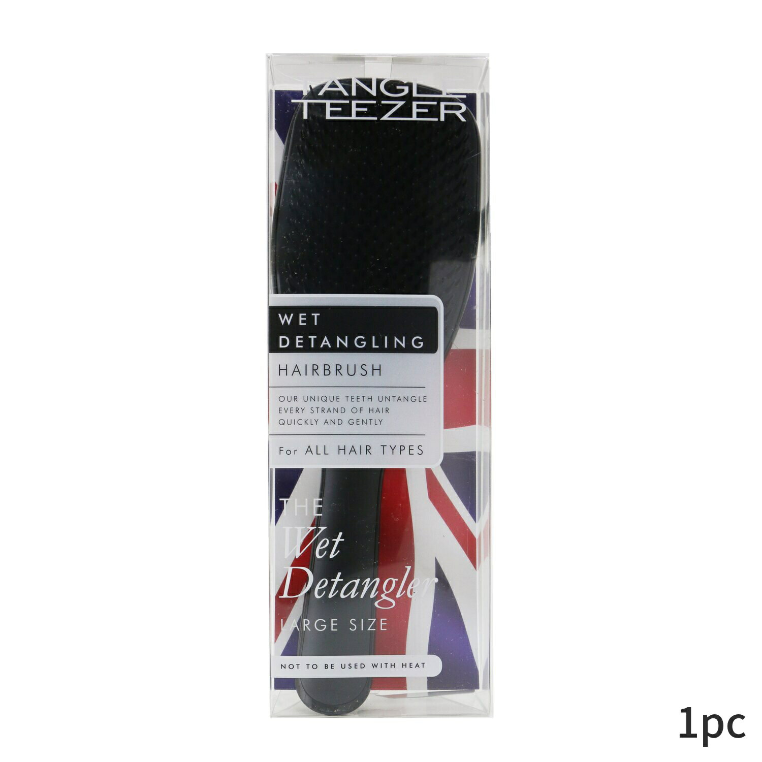 タングルティーザー ヘアブラシ Tangle Teezer くし The Wet Detangling Hair Brush - # Black Gloss (..