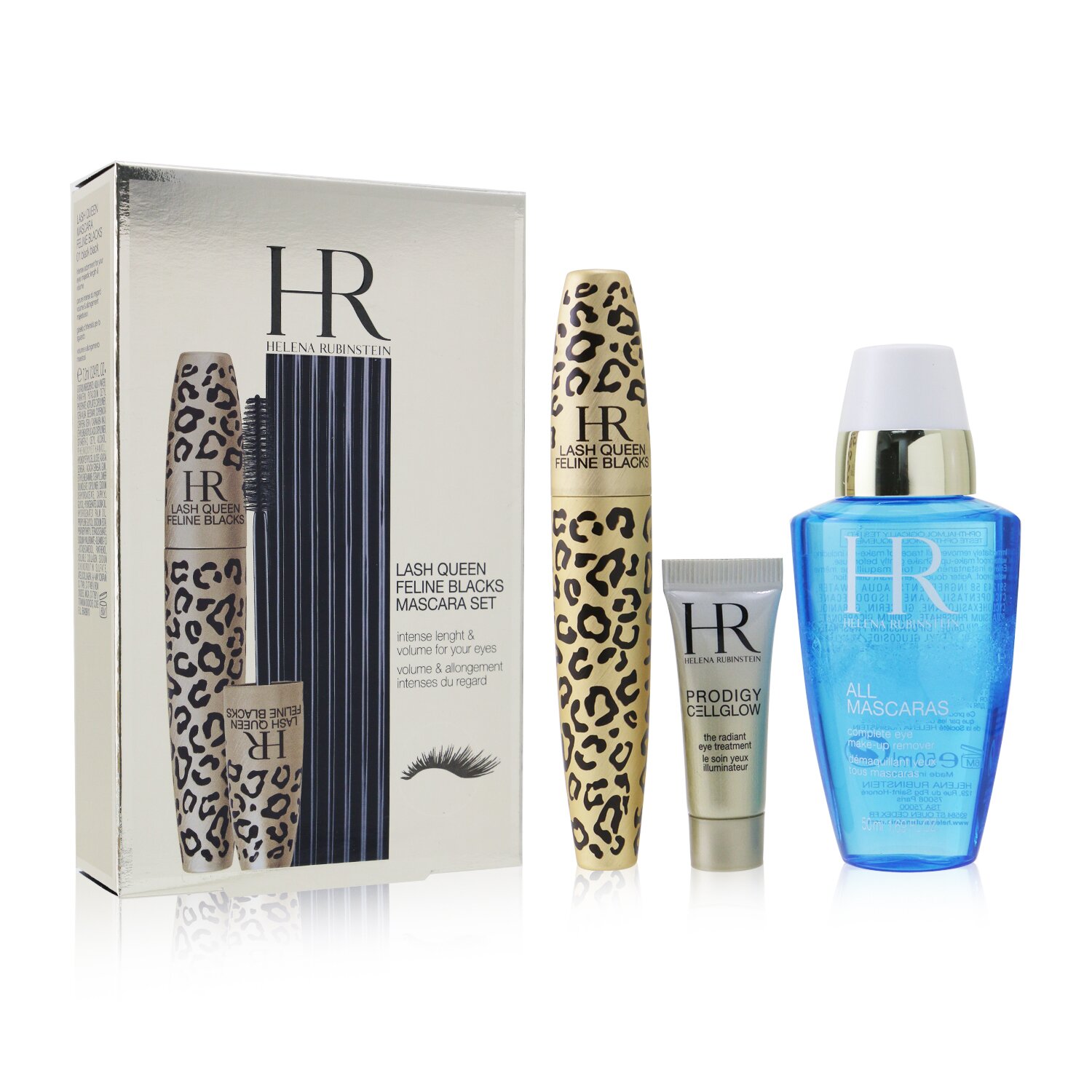 ヘレナルビンスタイン セット＆コフレ Helena Rubinstein ギフトセット Lash Queen Feline Blacks Mascara Set: 7.2ml + Prodigy Eye Treatment 3ml MakeUp Remover 50ml 3pcs メイクアップ メイクアップセット おしゃれ 誕生日プレゼント