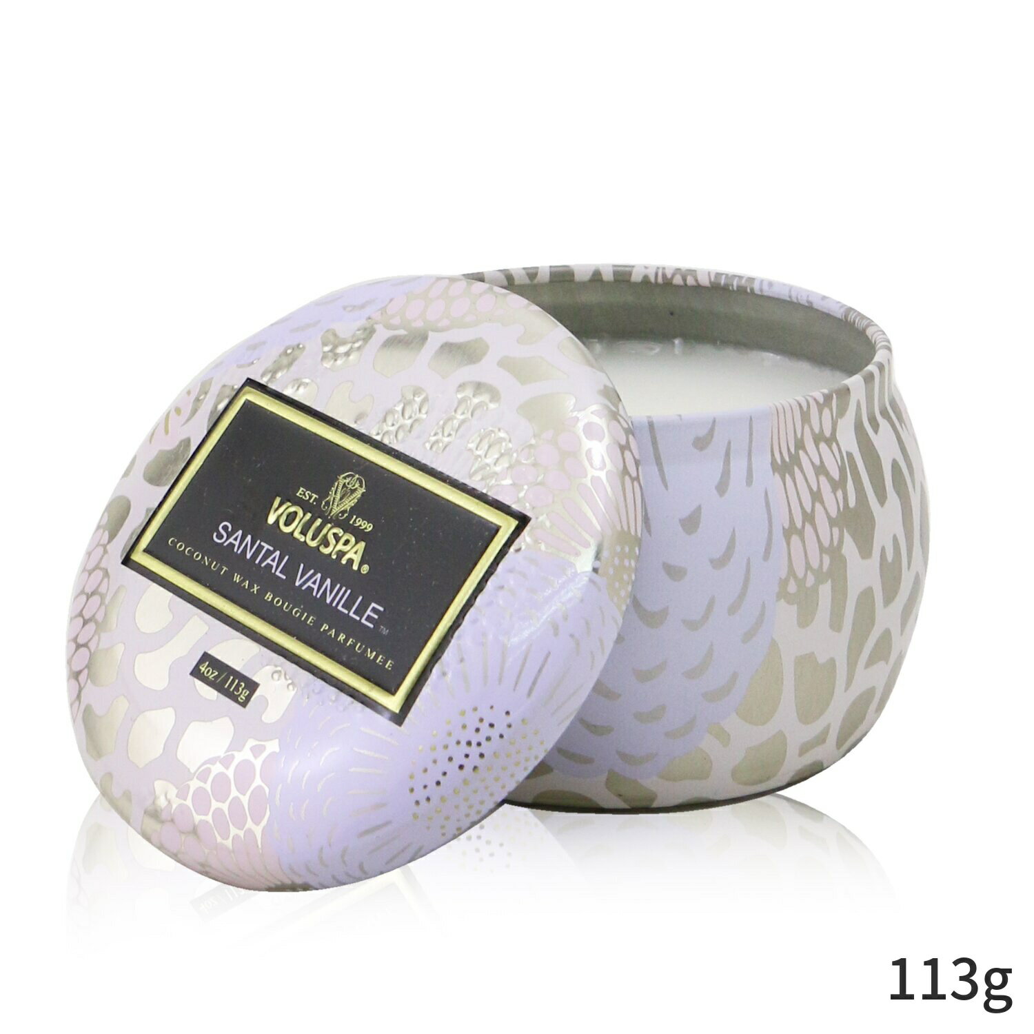 {Xp Lh Voluspa tOXLh   Mini Tin Candle - Santal Vanille 113g z[tOX ̓ v[g Mtg 2024 lC uh RX