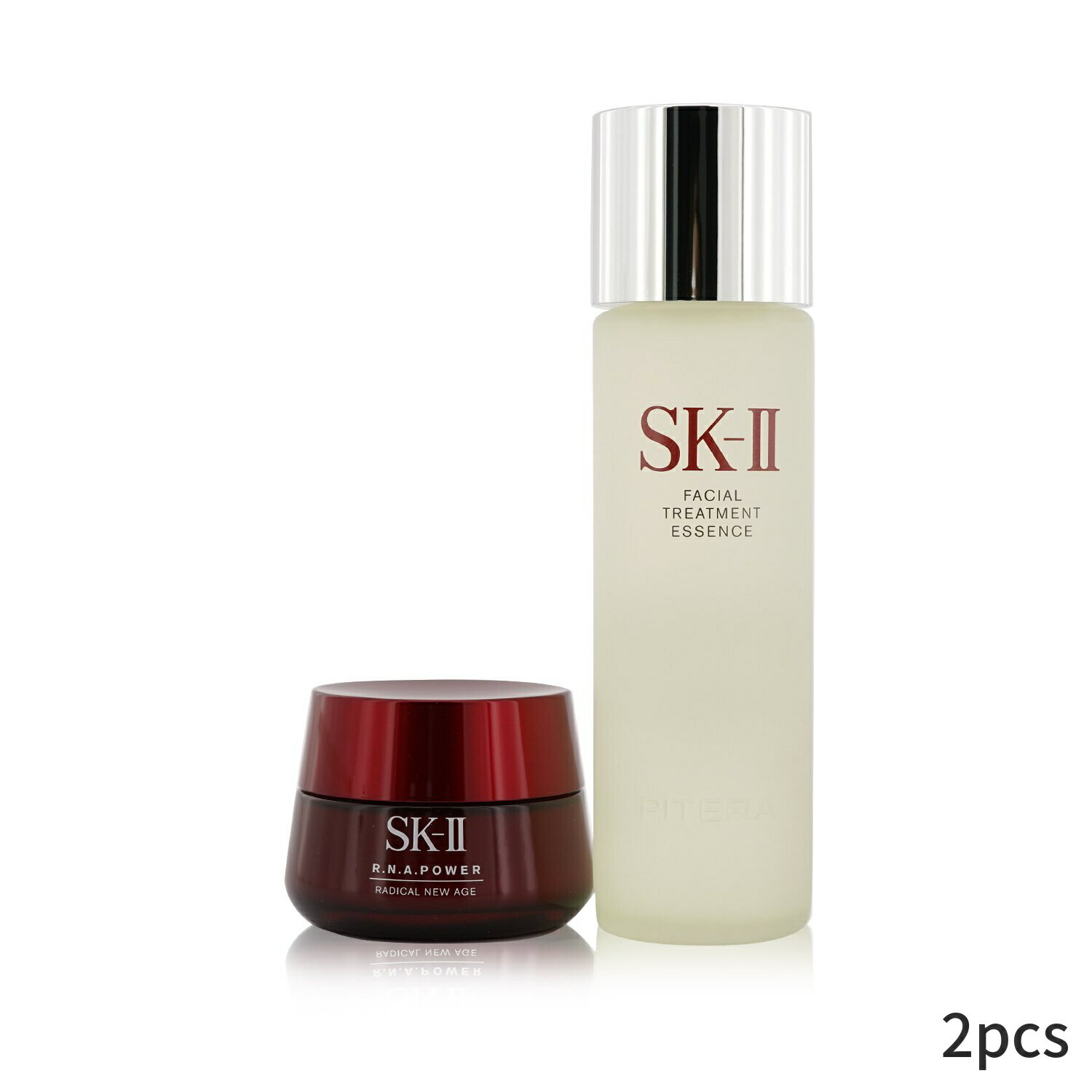 SK2 åȡե եȥå SK II ġ Ageless Beauty Essentials Set: R.N.A. Power Moisturizing Cream 80ml + Facial Treatment Essence 230ml 2pcs ǥ 󥱥  ò 󥱥å   ץ쥼