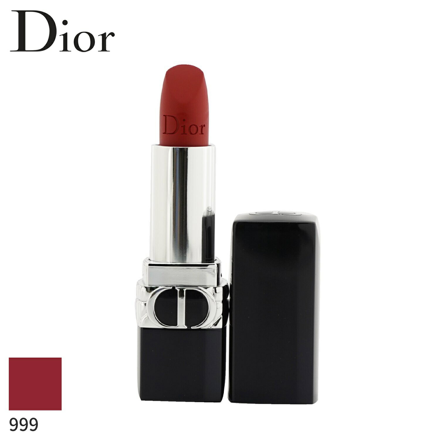 クリスチャンディオール リップスティック Christian Dior 口紅 ルージュ ディオール クチュール カラー レフィラブル - # 999 (マット) 3.5g メイクアップ リップ 落ちにくい 母の日 プレゼント ギフト 2024 人気 ブランド コスメ