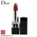 クリスチャンディオール リップスティック Christian Dior 口紅 ルージュ ディオール クチュール カラー レフィラブル - # 683 Rendez-Vous (サテン) 3.5g メイクアップ リップ 落ちにくい 母の日 プレゼント ギフト 2024 人気 ブランド コスメ